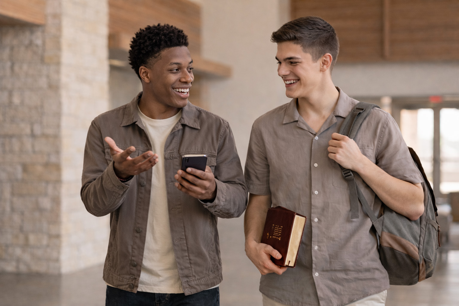 Jovens cristãos com Bíblia